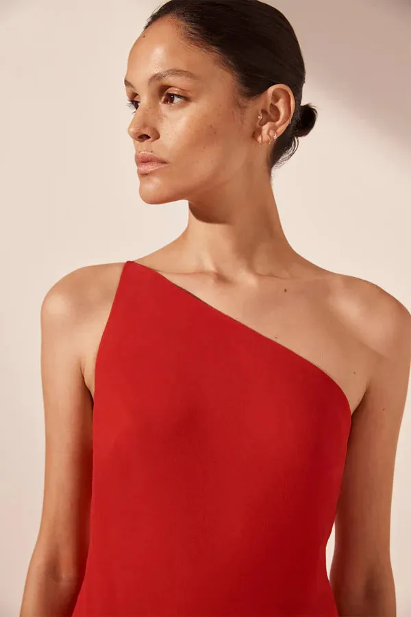 SHONA JOY - Amina One Shoulder Maxi Dress
