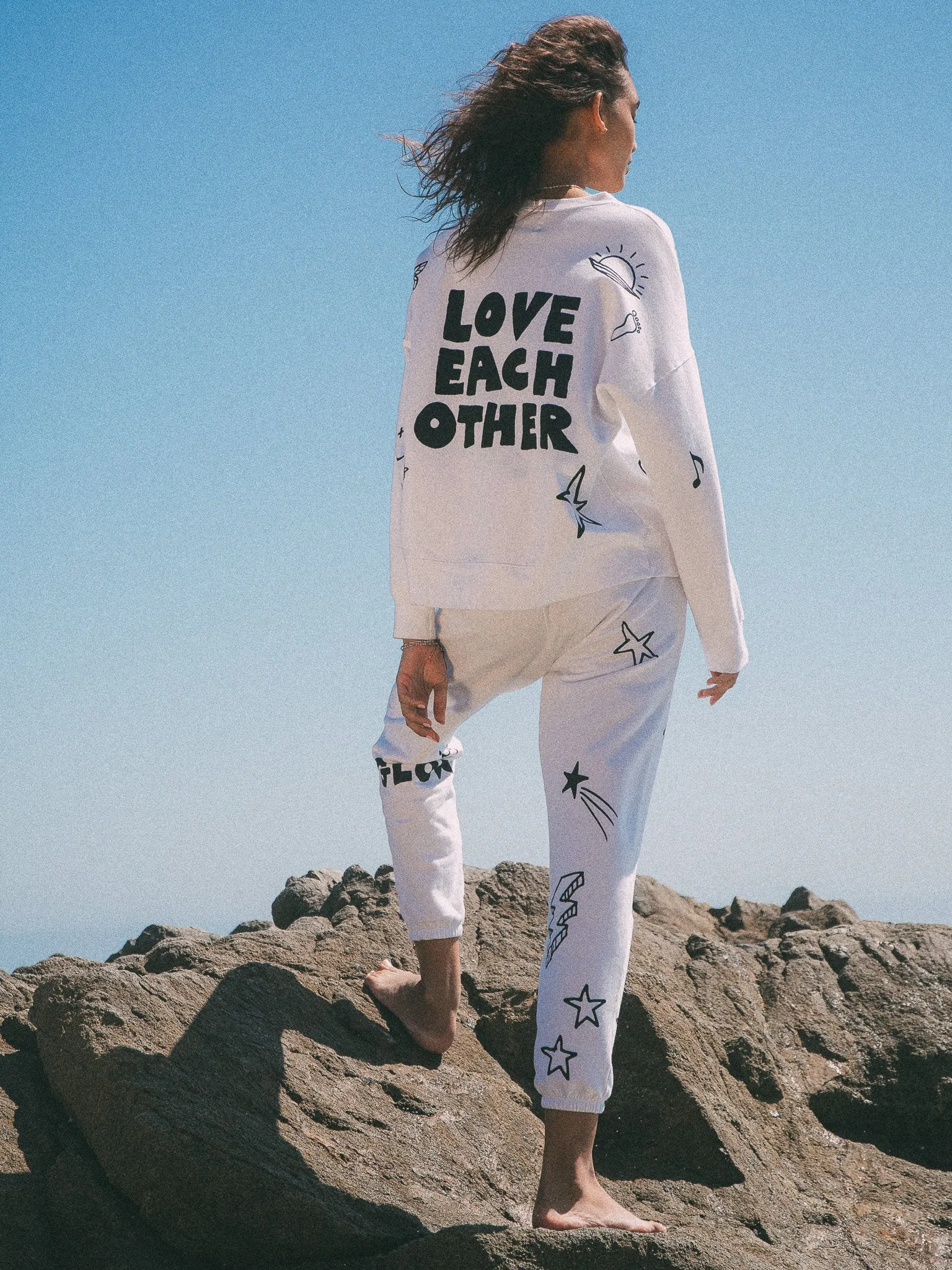Siesta Sweatpant-Doodle, Cloud/Onyx