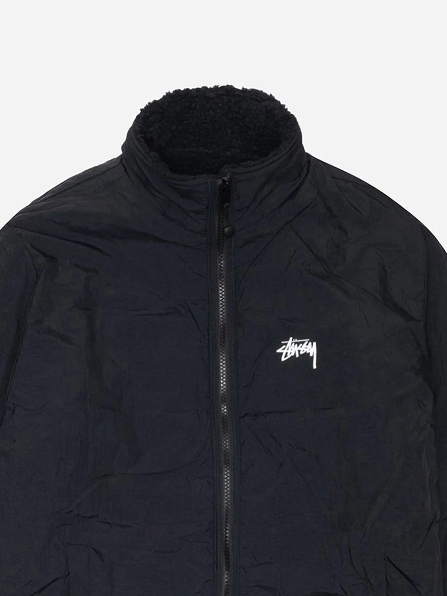 Stussy Sherpa Reversible Jacket - Black