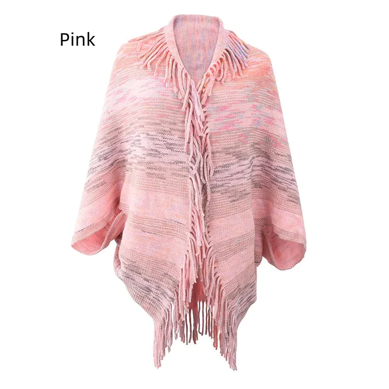TastyHottie - CAPE SWEATER TASSEL CARDIGAN CLOAK