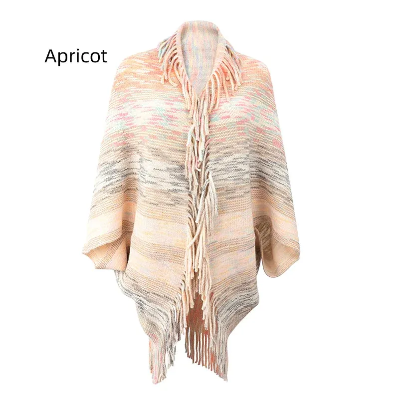 TastyHottie - CAPE SWEATER TASSEL CARDIGAN CLOAK