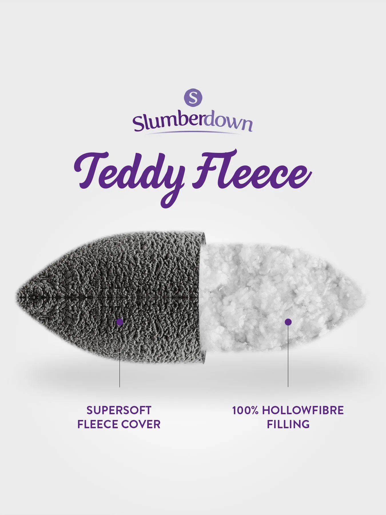 Teddy Fleece Medium Support Pillow