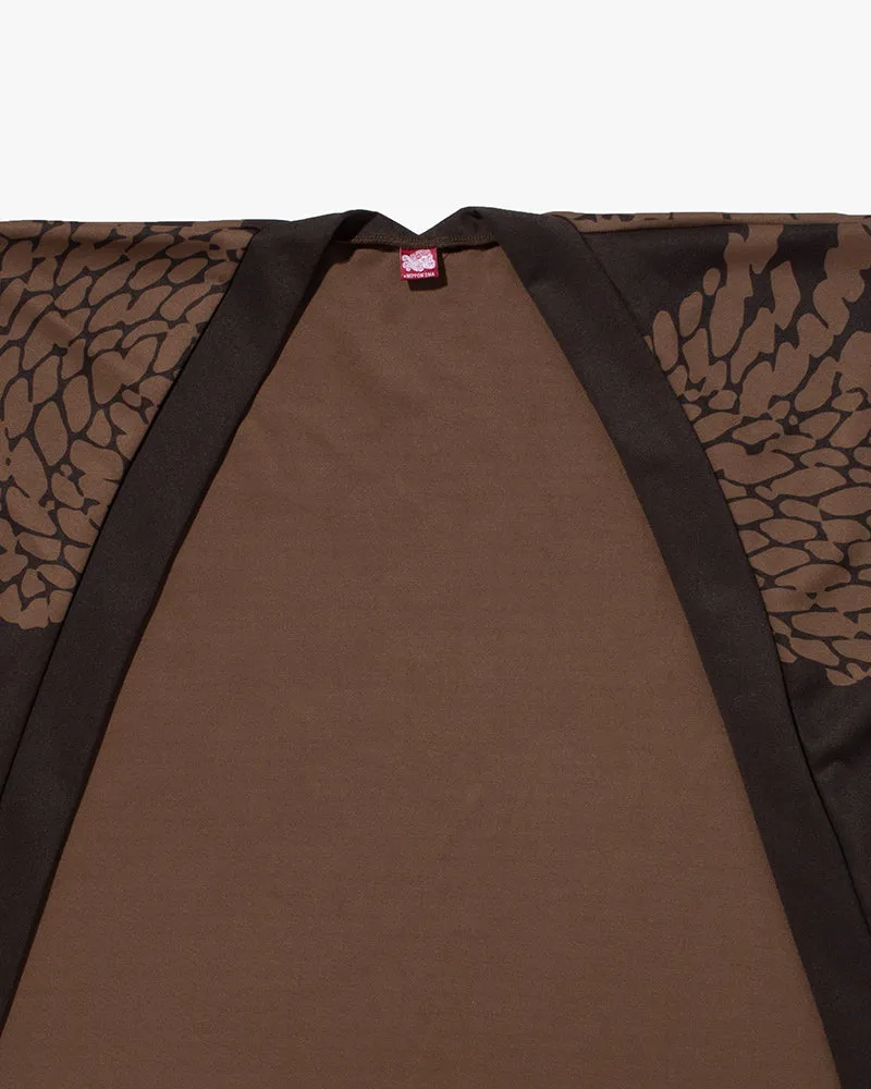Wa-Modern, Haori, Brown with Light Brown Nawa