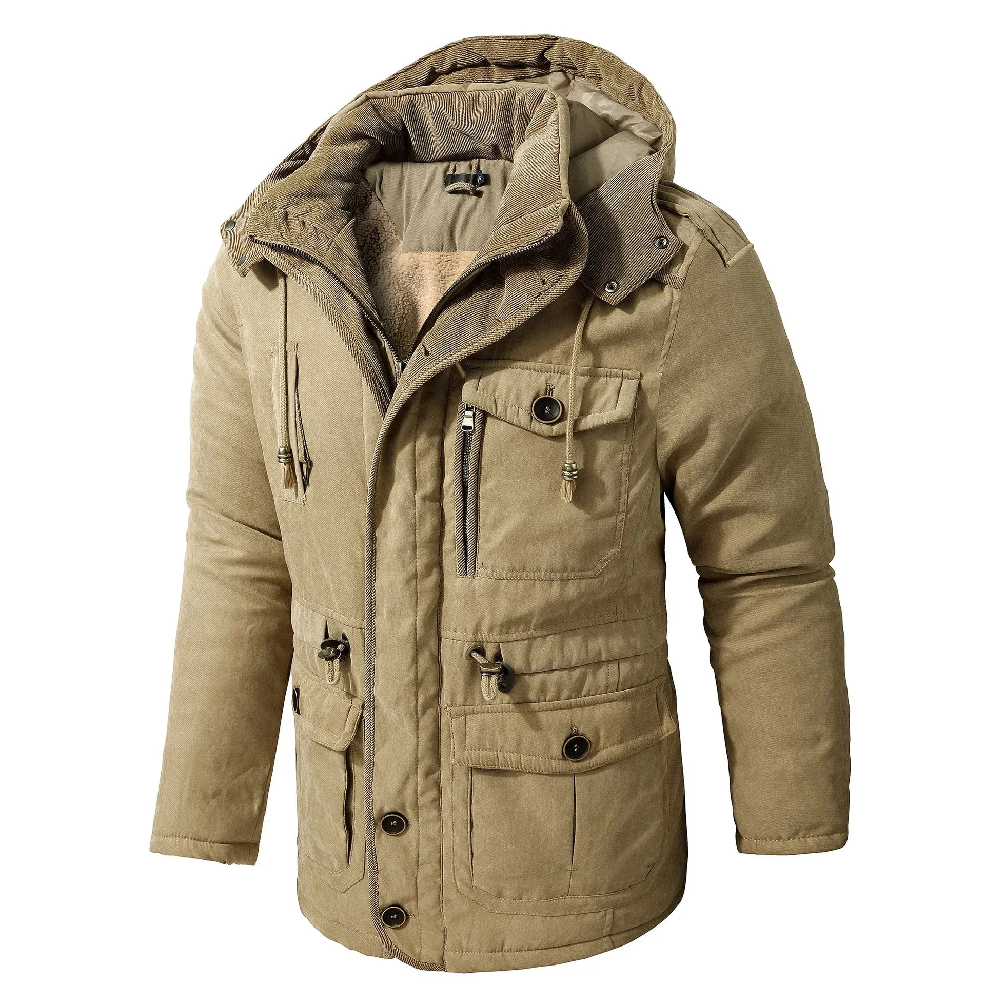 Winter Fleece Parka for Men