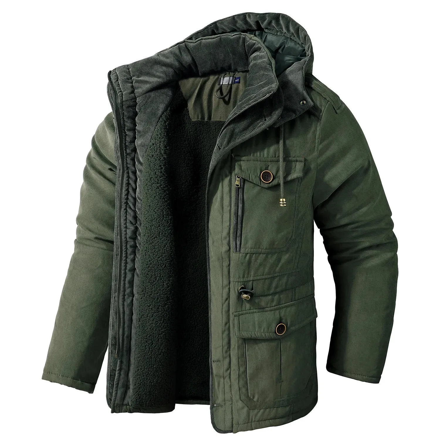Winter Fleece Parka for Men