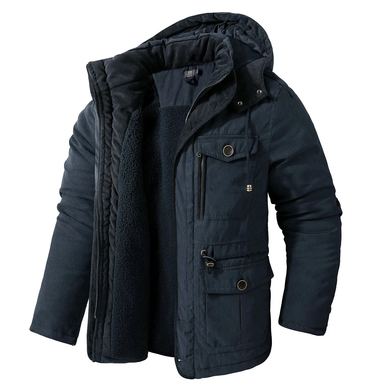 Winter Fleece Parka for Men