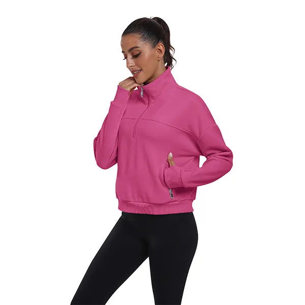 Women's Half Zip Pullover Long Sleeve