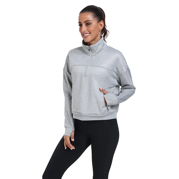 Women's Half Zip Pullover Long Sleeve