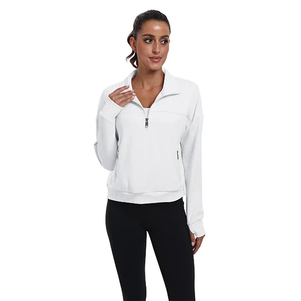 Women's Half Zip Pullover Long Sleeve