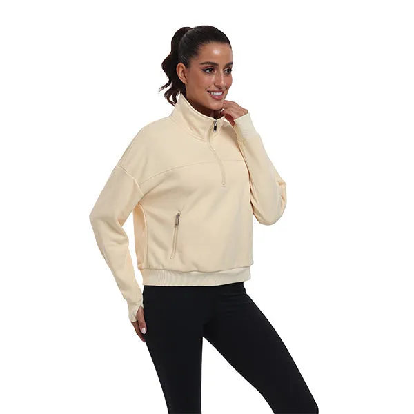 Women's Half Zip Pullover Long Sleeve