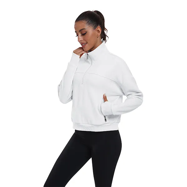 Women's Half Zip Pullover Long Sleeve