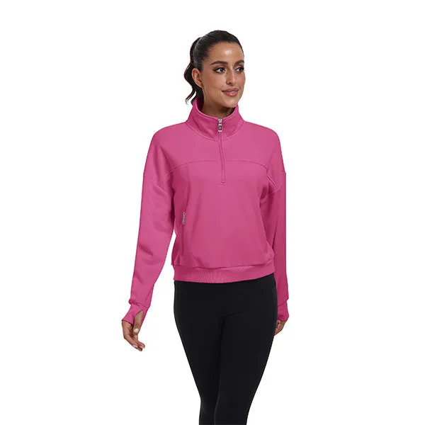 Women's Half Zip Pullover Long Sleeve