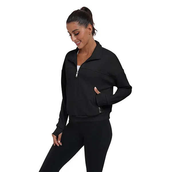Women's Half Zip Pullover Long Sleeve