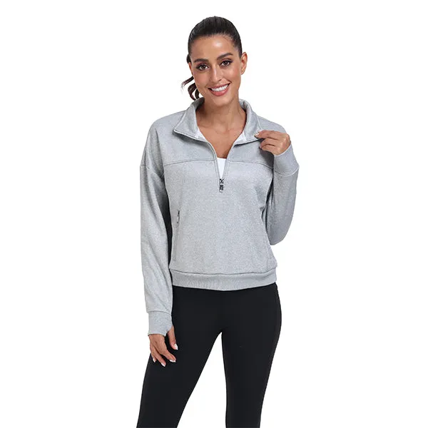 Women's Half Zip Pullover Long Sleeve