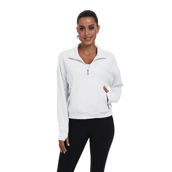 Women's Half Zip Pullover Long Sleeve