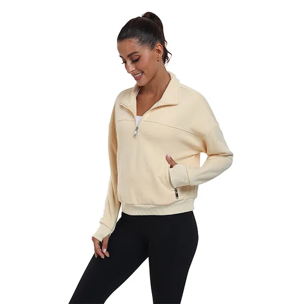 Women's Half Zip Pullover Long Sleeve