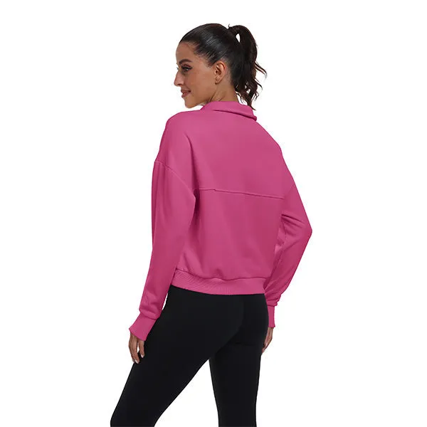 Women's Half Zip Pullover Long Sleeve