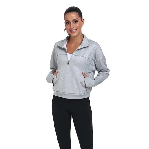 Women's Half Zip Pullover Long Sleeve