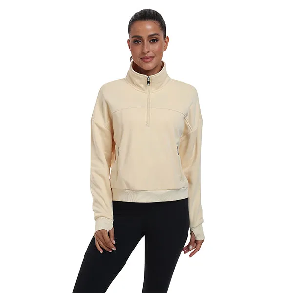 Women's Half Zip Pullover Long Sleeve