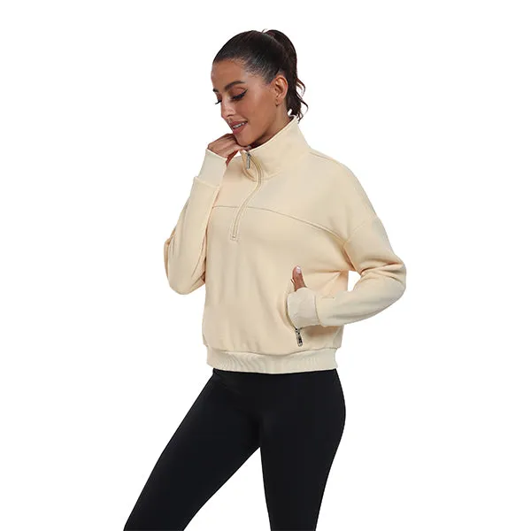 Women's Half Zip Pullover Long Sleeve