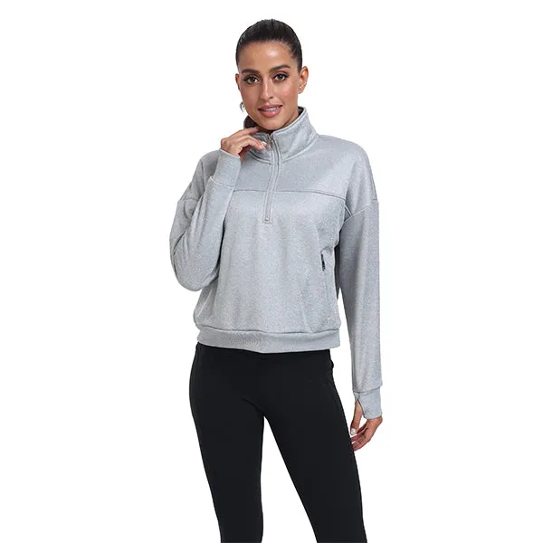Women's Half Zip Pullover Long Sleeve