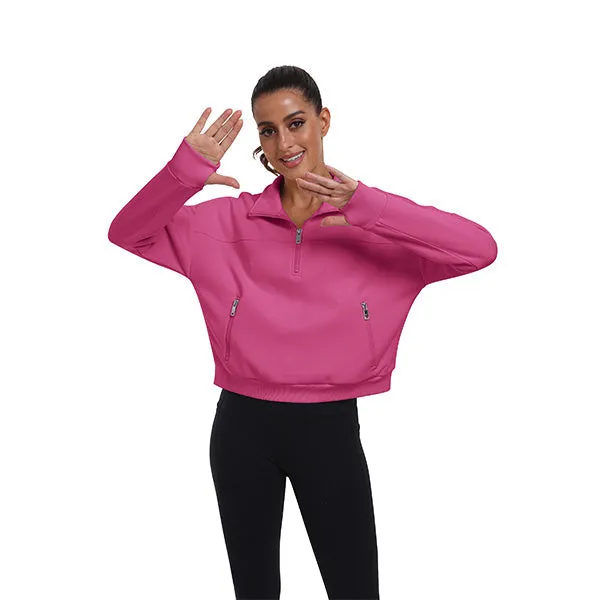 Women's Half Zip Pullover Long Sleeve