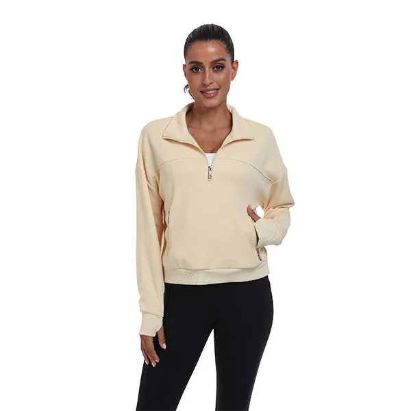 Women's Half Zip Pullover Long Sleeve