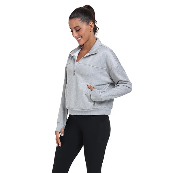 Women's Half Zip Pullover Long Sleeve