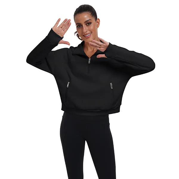Women's Half Zip Pullover Long Sleeve