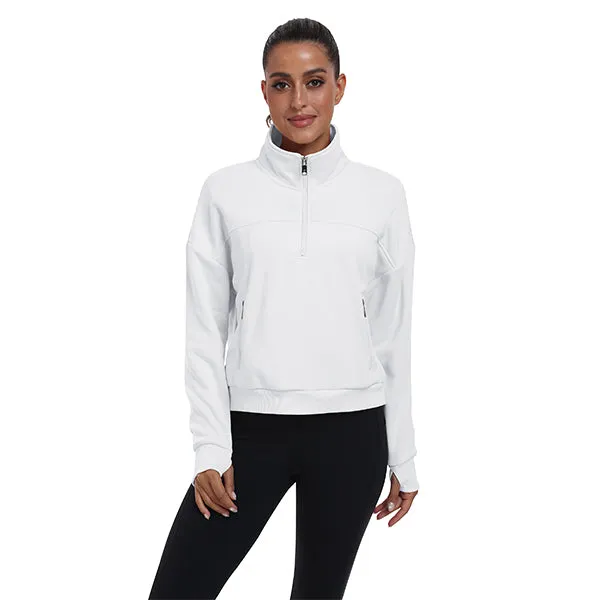 Women's Half Zip Pullover Long Sleeve