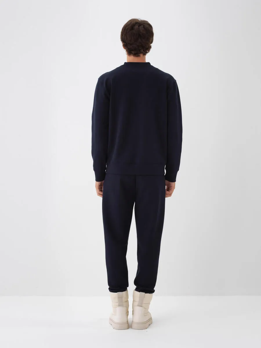 Xint Cotton Basic Navy Sweater