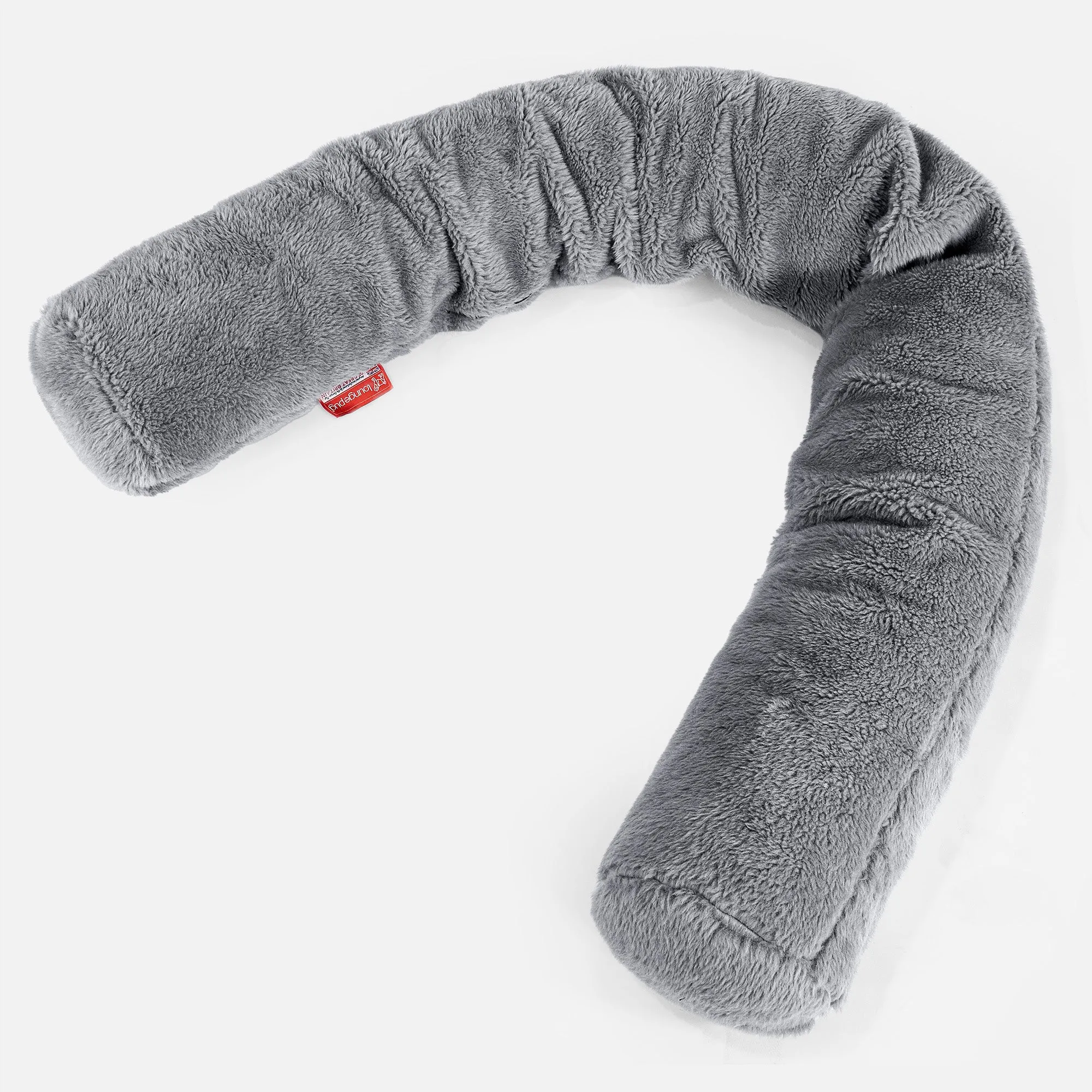 XXL Cuddle Cushion - Teddy Faux Fur Dark Grey